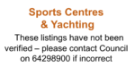 Sports Centres & Yachting